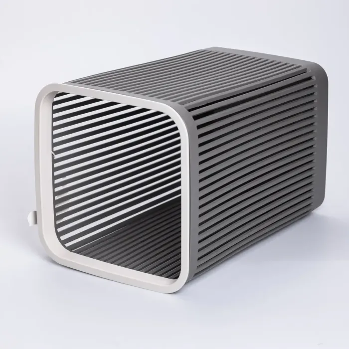 Кошик для сміття пластиковий в офіс для паперу 22×22×30 (см) кошик під сміття 8 (л) відро для сміття Сірий HP-45-9G (HP-45-9G) - изображение 3