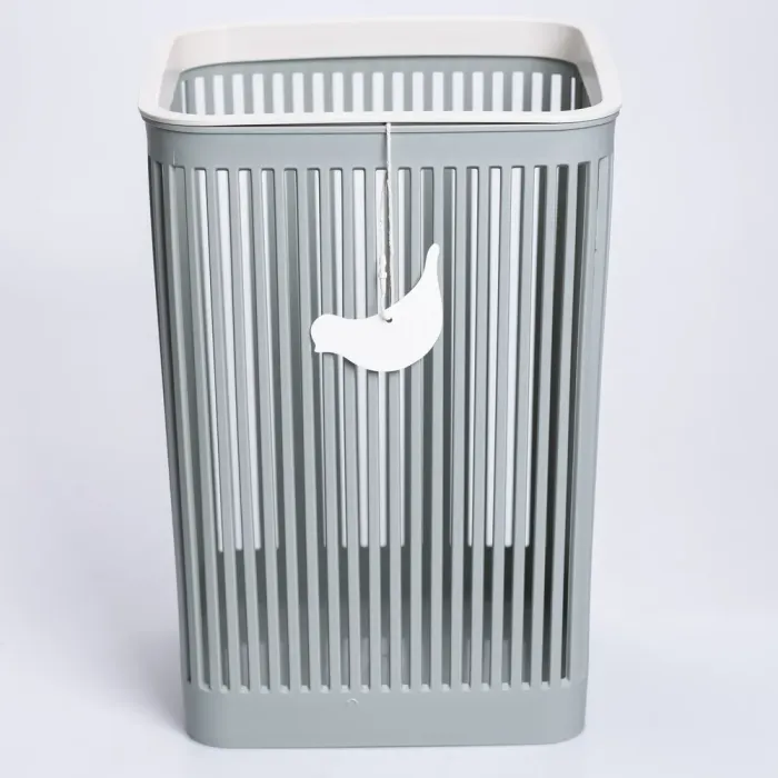 Кошик для сміття пластиковий в офіс для паперу 22×22×30 (см) кошик під сміття 8 (л) відро для сміття Зелений HP-45-9GR (HP-45-9GR) - изображение 1