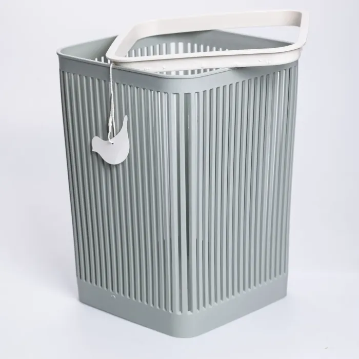 Кошик для сміття пластиковий в офіс для паперу 22×22×30 (см) кошик під сміття 8 (л) відро для сміття Зелений HP-45-9GR (HP-45-9GR) - изображение 2