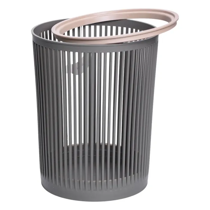Кошик для сміття пластиковий в офіс для паперу 8 (л) кошик під сміття відро для сміття Сірий HP-45-8G (HP-45-8G) - изображение 1