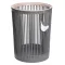 Кошик для сміття пластиковий в офіс для паперу 8 (л) кошик під сміття відро для сміття Сірий HP-45-8G (HP-45-8G)