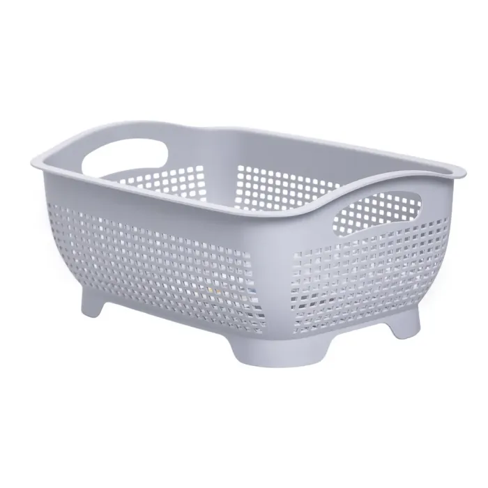 Кошик-друшлак 2 в 1 для миття овочів, фруктів і зелені 29,5×21×11 (см) Білий HP-45-6W (HP-45-6W) - изображение 3