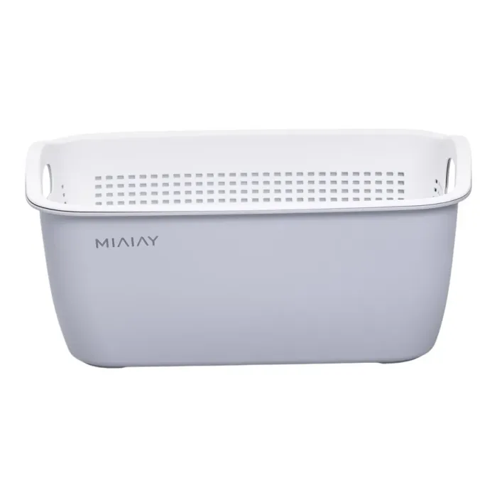 Кошик-друшлак 2 в 1 для миття овочів, фруктів і зелені 32×23×13 (см) Білий HP-45-5W (HP-45-5W) - изображение 5