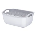 Кошик-друшлак 2 в 1 для миття овочів, фруктів і зелені 29,5×21×11 (см) Сірий HP-45-6G (HP-45-6G)