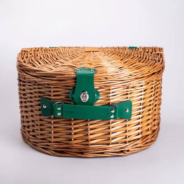 Кошик плетений для пікніка з посудом на 4 персони 41х31х22 см набір посуду туристичний для кемпінгу (HP-ZQ-2) - изображение 8