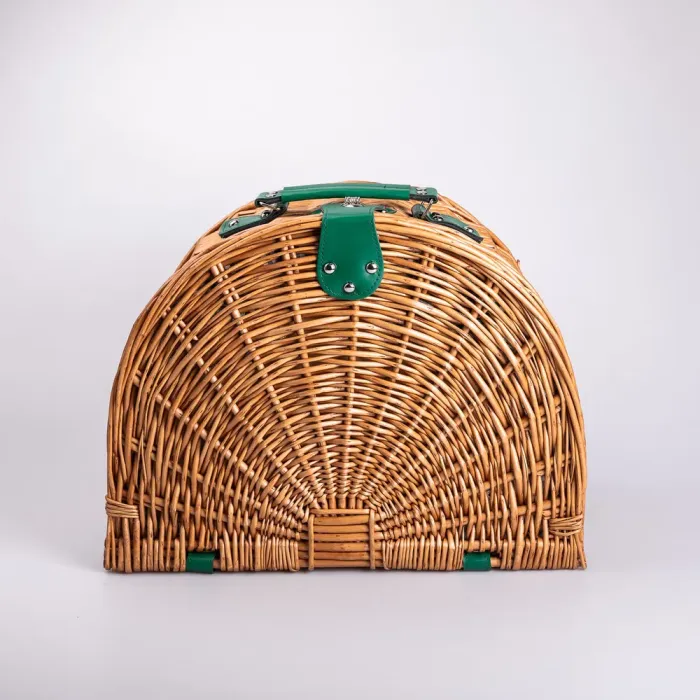 Кошик плетений для пікніка з посудом на 4 персони 41х31х22 см набір посуду туристичний для кемпінгу (HP-ZQ-2) - изображение 10