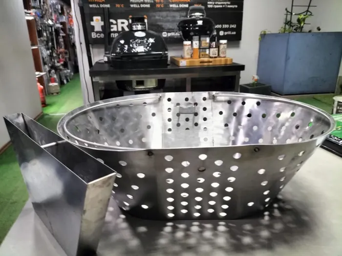 Корзинка для вугілля з розділювачем для гриля Primo Oval XL 009875 - зображення 5