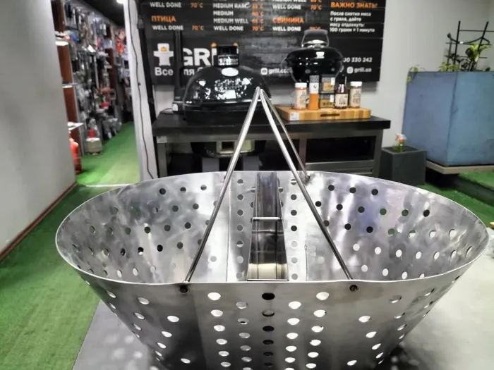 Корзинка для вугілля з розділювачем для гриля Primo Oval XL 009875 - зображення 6