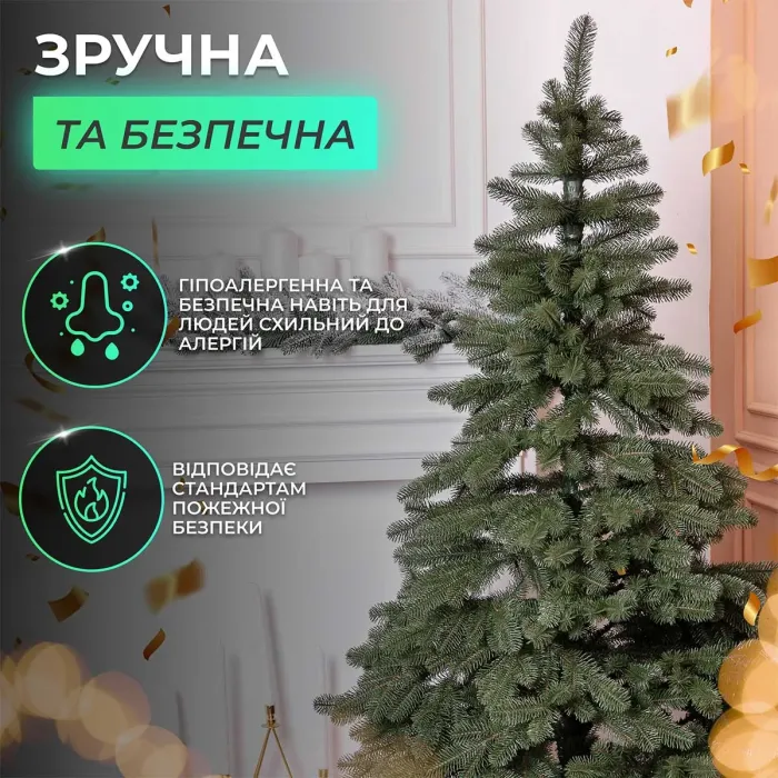 Елка искусственная 1.3 м литая Карпатская зеленая (KOS-KARPGR13) - изображение 8