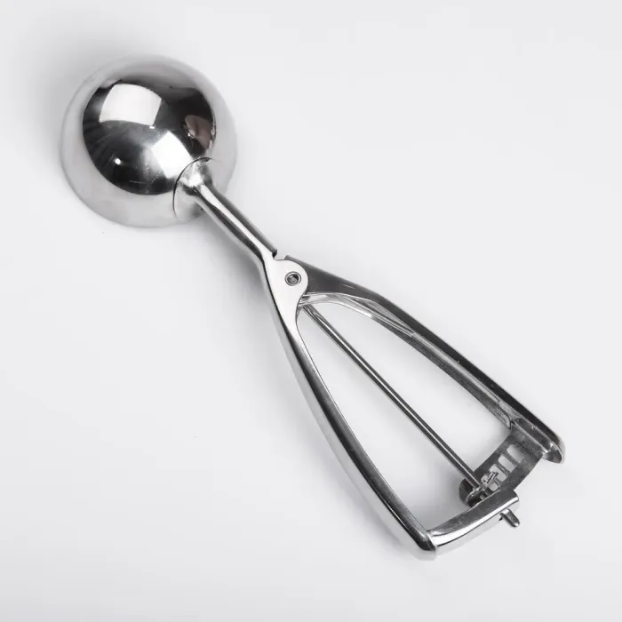 Круглая ложка для мороженого 6,5х22,8 см см из нержавеющей стали (HP-19-20-6.5x22.8CM) - изображение 3