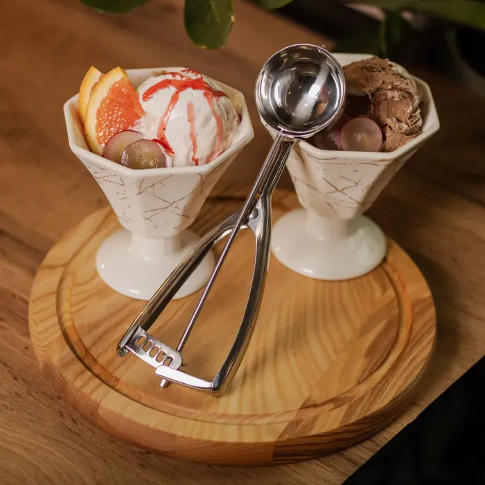 Круглая ложка для мороженого 6,5х22,8 см см из нержавеющей стали (HP-19-20-6.5x22.8CM) - изображение 6