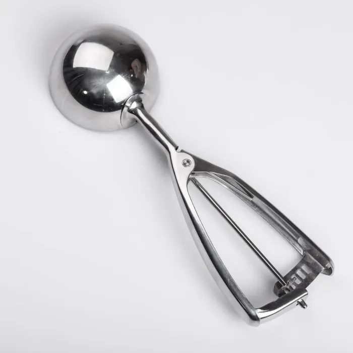 Кругла ложка для морозива 7,2х23 см із нержавіючої сталі (HP-19-20-7.2x23CM) - зображення 3