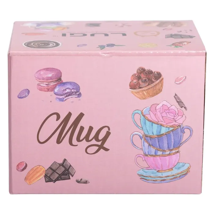 Чашка керамічна 350 (мл) для кави та чаю Love Біла RX-N240126WL (RX-N240126WL) - зображення 5