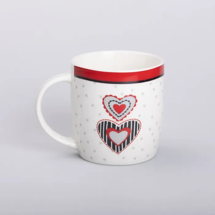 Кружка керамическая 400 (мл) для чая и кофе (RX-N240147W) - изображение 1