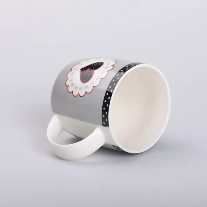 Кружка керамическая 400 (мл) для чая и кофе (RX-N240147G) - изображение 3