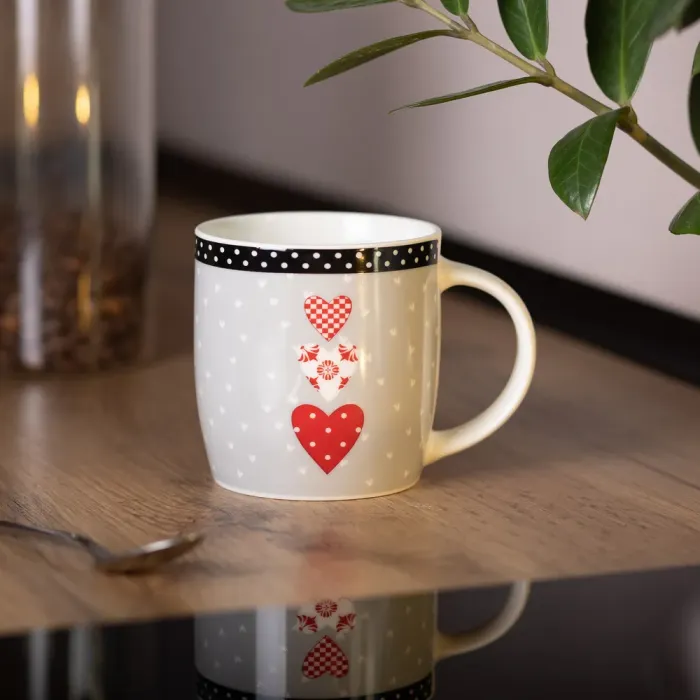 Кружка керамічна 400 (мл) для чаю та кави (RX-N240147R) - зображення 4