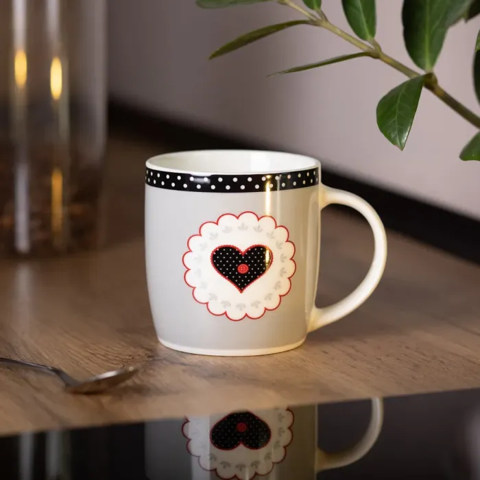 Кружка керамическая 400 (мл) для чая и кофе (RX-N240147G) - изображение 4