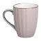 Кружка керамічна 400 (мл) зі сріблястим обідком та ручкою Кремова (RX-N231315CO)