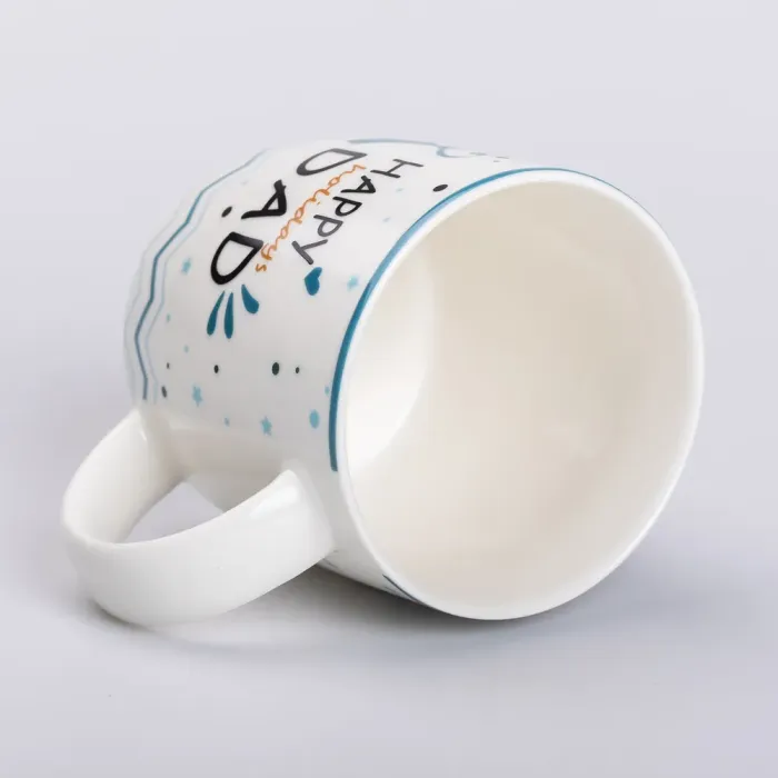 Кружка керамическая с надписями 450 (мл) Happy holidays dad (RX-N240278HD) - изображение 3