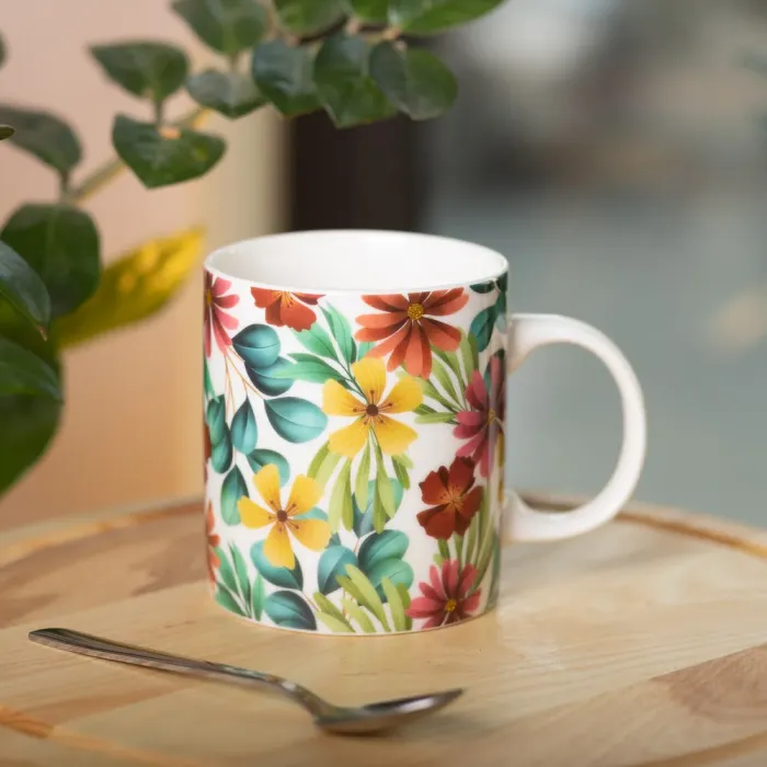 Кружка керамічна з малюнком 400 (мл) для чая та кави (RX-N240472R) - зображення 4