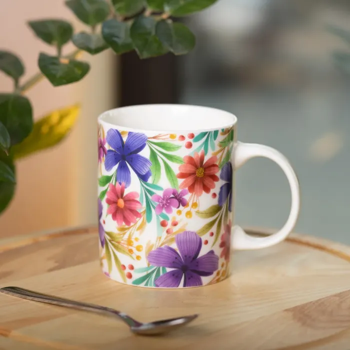 Кружка керамічна з малюнком 400 (мл) для чая та кави (RX-N240472V) - зображення 4