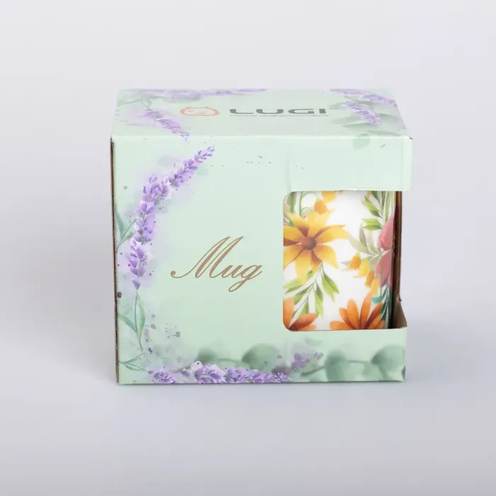 Кружка керамічна з малюнком 400 (мл) для чая та кави (RX-N240472BL) - зображення 5