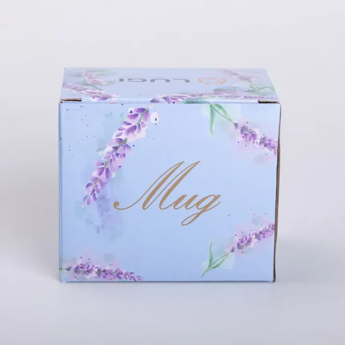 Кружка керамическая с цветочным принтом 400 (мл) для чая и кофе (RX-N240139CR) - изображение 5