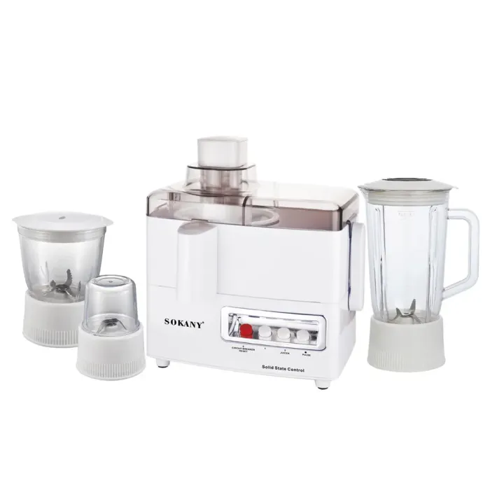 Кухонный комбайн с соковыжималкой и кофемолкой 4 в 1 блендер 800 Вт Sokany (SK-03029) - изображение 1