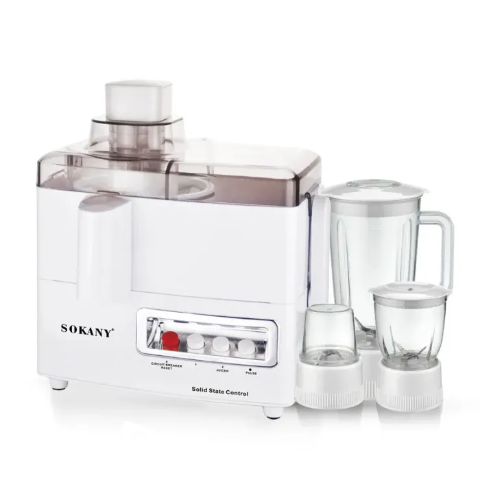 Кухонный комбайн с соковыжималкой и кофемолкой 4 в 1 блендер 800 Вт Sokany (SK-03029) - изображение 2