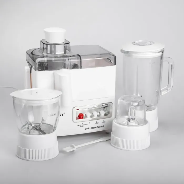 Кухонный комбайн с соковыжималкой и кофемолкой 4 в 1 блендер 800 Вт Sokany (SK-03029) - изображение 7
