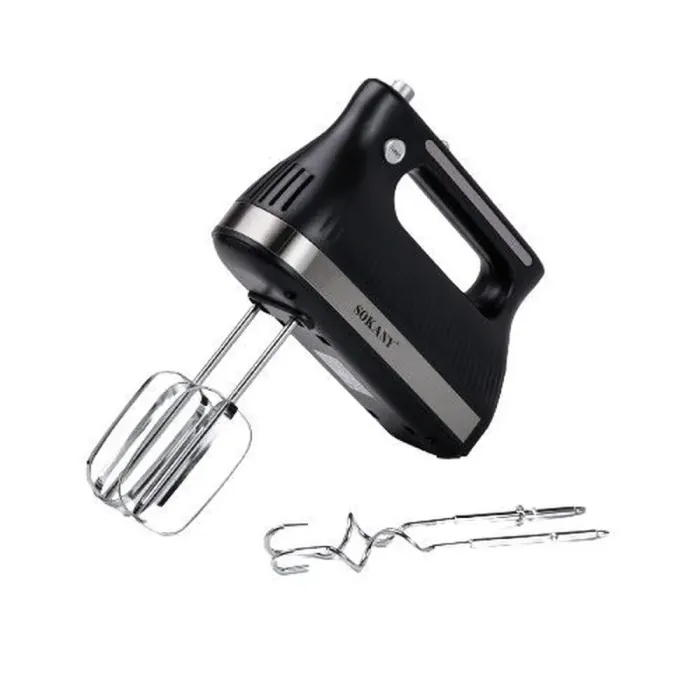 Кухонный миксер ручной с 2 насадками Sokany электромиксер для взбивания крема, яиц, сливок 300 Вт (SK-6632) - изображение 1