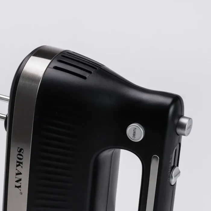 Кухонный миксер ручной с 2 насадками Sokany электромиксер для взбивания крема, яиц, сливок 300 Вт (SK-6632) - изображение 7