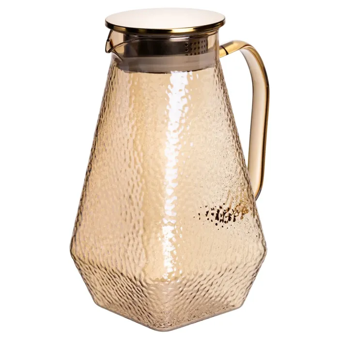 Глечик 1.8 л зі склянками 6 штук по 200 (мл) графин для компоту соку води лимонаду глечик для напоїв Коричневий HP-19-39S (HP-19-39S) - зображення 3