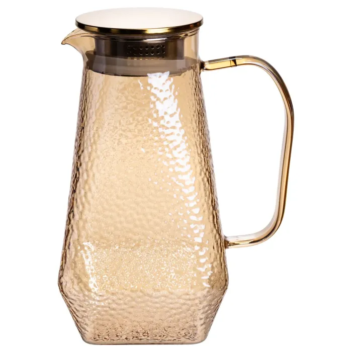 Глечик 1.8 л зі склянками 6 штук по 200 (мл) графин для компоту соку води лимонаду глечик для напоїв Коричневий HP-19-39S (HP-19-39S) - зображення 4