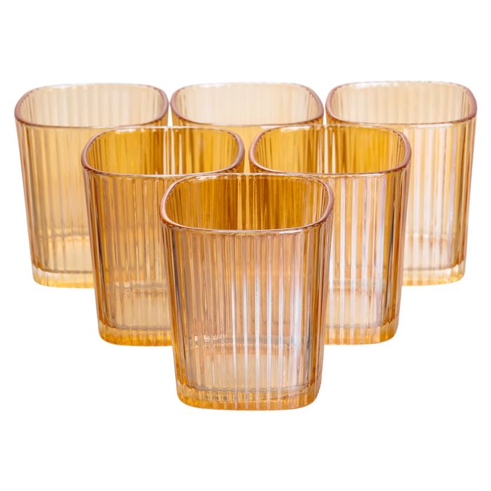 Глечик 1.8 л зі склянками 6 штук по 200 (мл) графин для компоту соку води лимонаду глечик для напоїв Коричневий HP-19-39 (HP-19-39) - изображение 5