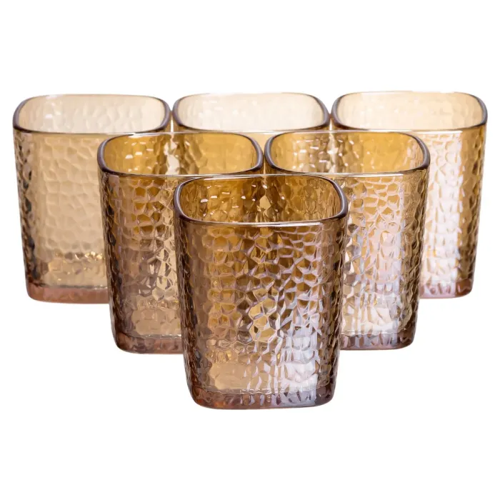 Глечик 1.8 л зі склянками 6 штук по 200 (мл) графин для компоту соку води лимонаду глечик для напоїв Коричневий HP-19-39S (HP-19-39S) - зображення 5