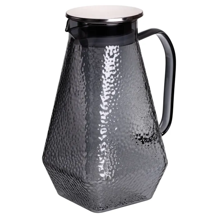 Глечик 1.8 л зі склянками 6 штук по 200 (мл) графин для компоту соку води лимонаду глечик для напоїв Сірий HP-19-38S (HP-19-38S) - зображення 3