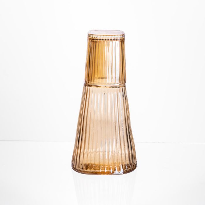 Глечик 1 літр зі склянкою 1 шт по 200 мл Коричневий HP-19-PYF-2 (HP-19-PYF-2) - изображение 4