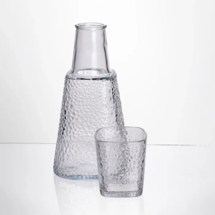 Глечик 1 літр зі склянкою 1 шт по 200 мл Прозорий HP-19-PYF-3 (HP-19-PYF-3) - изображение 2