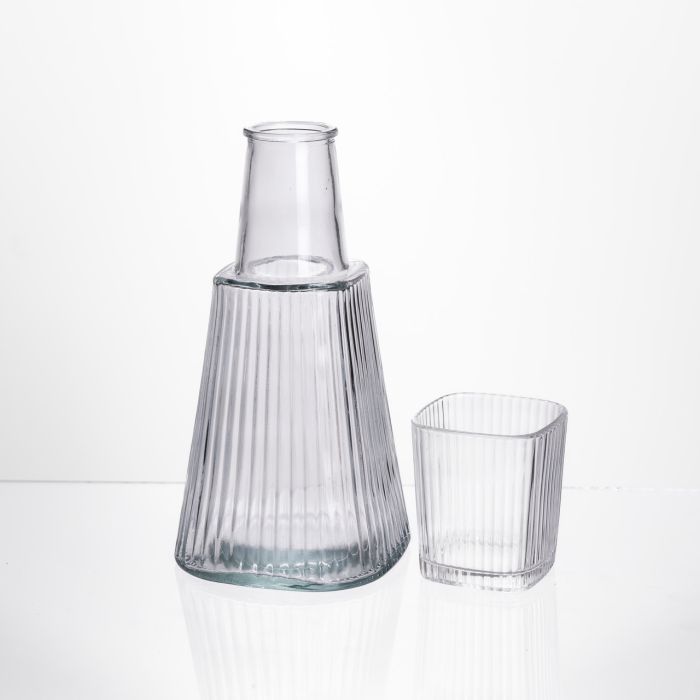 Глечик 1 літр зі склянкою 1 шт по 200 мл Прозорий HP-19-PYF-1 (HP-19-PYF-1) - изображение 1