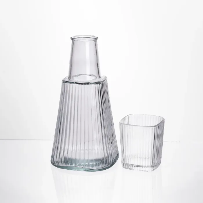 Глечик 1 літр зі склянкою 1 шт по 200 мл Прозорий HP-19-PYF-1 (HP-19-PYF-1) - изображение 1