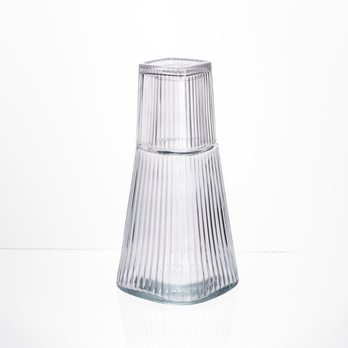 Глечик 1 літр зі склянкою 1 шт по 200 мл Прозорий HP-19-PYF-1 (HP-19-PYF-1) - изображение 3