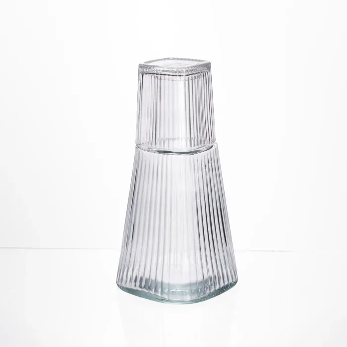 Глечик 1 літр зі склянкою 1 шт по 200 мл Прозорий HP-19-PYF-1 (HP-19-PYF-1) - изображение 3