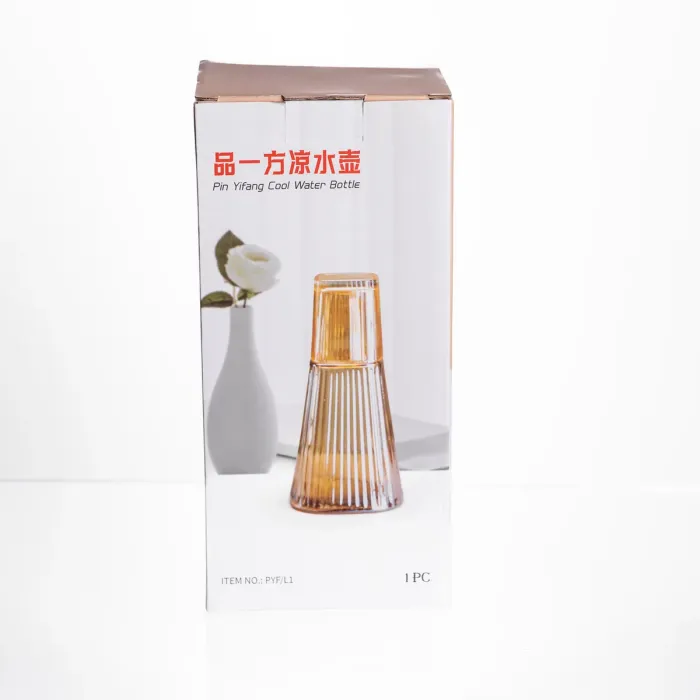 Глечик 1 літр зі склянкою 1 шт по 200 мл Прозорий HP-19-PYF-1 (HP-19-PYF-1) - изображение 4