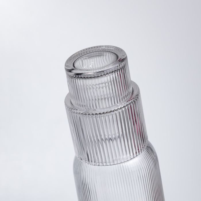 Глечик 700 мл зі склянкою 1 (шт) графин для компоту соку води лимонаду глечик для напоїв Прозорий HP-19-L3 (HP-19-L3) - зображення 3