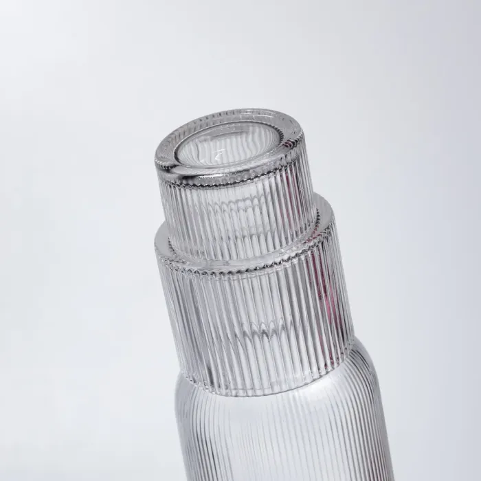 Глечик 700 мл зі склянкою 1 (шт) графин для компоту соку води лимонаду глечик для напоїв Прозорий HP-19-L3 (HP-19-L3) - зображення 3