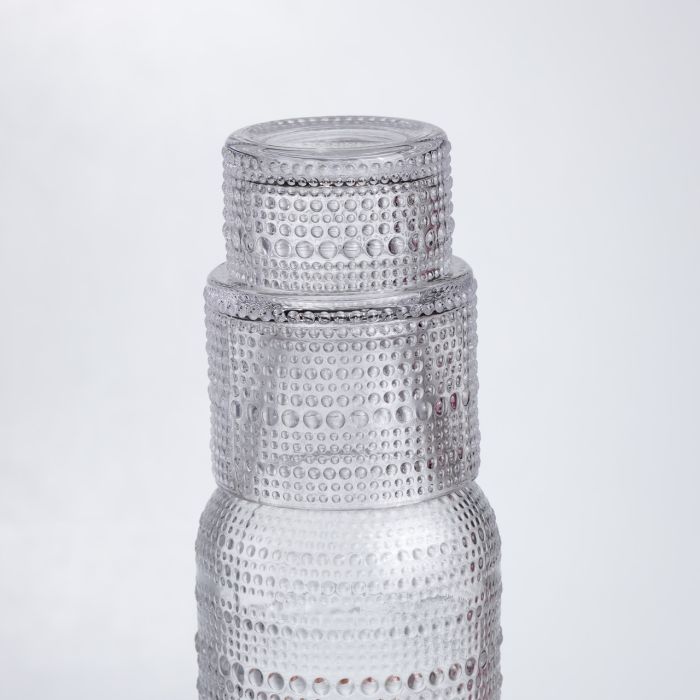 Глечик 700 мл зі склянкою 1 (шт) графин для компоту соку води лимонаду глечик для напоїв Прозорий HP-19-L1 (HP-19-L1) - зображення 3