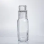 Глечик 700 мл зі склянкою 1 (шт) графин для компоту соку води лимонаду глечик для напоїв Прозорий HP-19-L3 (HP-19-L3)