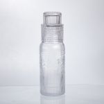 Глечик 700 мл зі склянкою 1 (шт) графин для компоту соку води лимонаду глечик для напоїв Прозорий HP-19-L4 (HP-19-L4)