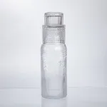 Глечик 700 мл зі склянкою 1 (шт) графин для компоту соку води лимонаду глечик для напоїв Прозорий HP-19-L4 (HP-19-L4)